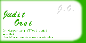 judit orsi business card